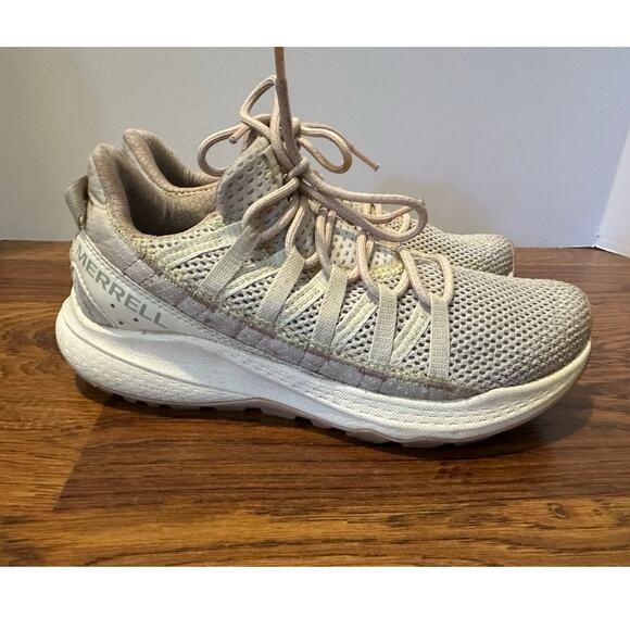 Merrell Women's Athletic Shoes - Light Gray and Cream - Picture 2 of 10